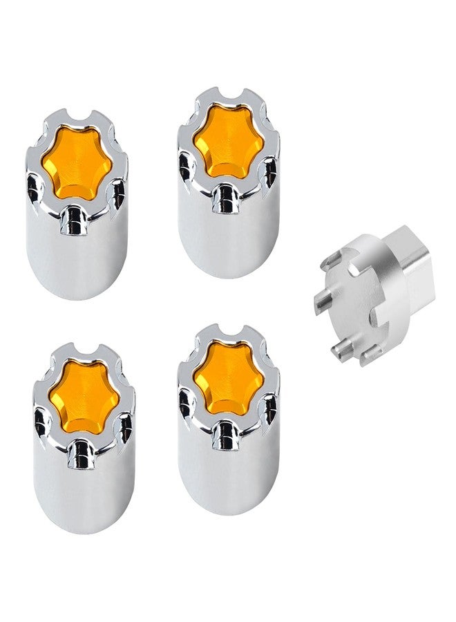 TCRC 4PCS Aluminum M4 Nut Wheel Rim Center Cap Manual Locking Hubs for 1/10 RC Crawler Car Traxxas TRX4 Axial SCX10 D90 Tamiya MST Redcat,Chrome - Image 1